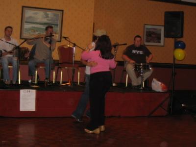 Parker and Orfhlaith swinging at the ceili 